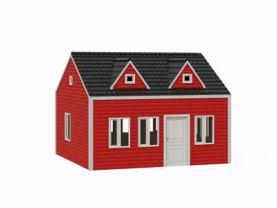 Simple Procedural House 3D model