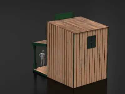 West Wild Home 06 Low-poly 3D model