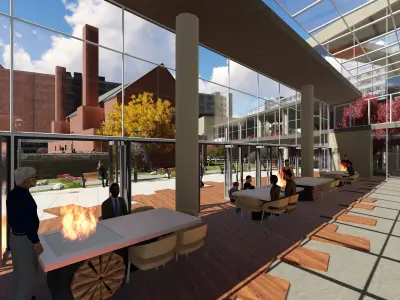 Community Center in Berlin - Moabit Street 3D model