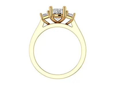 Cushion Engagement Ring 3D print model purchase