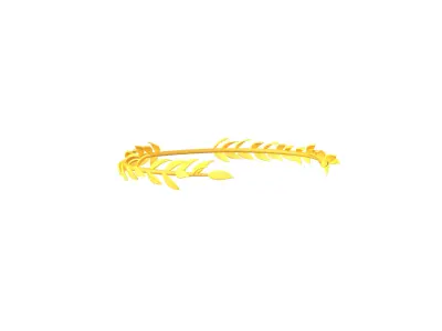 Laurel Wreath Head v1 001 Low-poly 3D model
