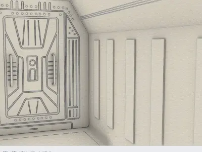 space ship door 3D model