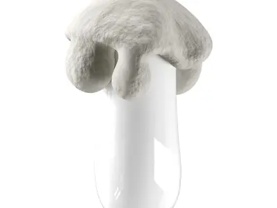 Pendant illuminated sculpture Low-poly 3D model