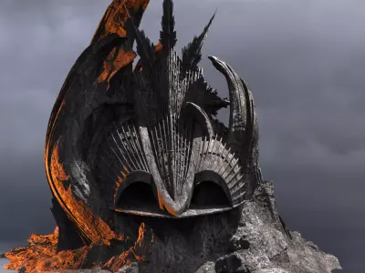 Mordor Gate Tower 1  3D model