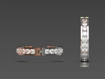 bride diamond earring je0034 3D print model