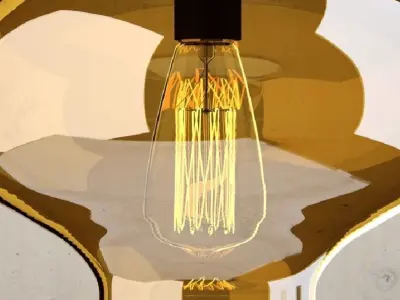 Hanging lamp 7 Loft Design 3D model