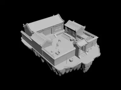 courtyard 3D model
