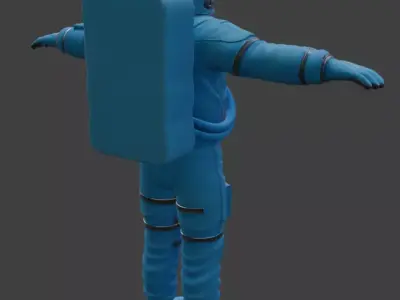 Spacesuit Astronaut Suit 3D Model High Detail 3D model