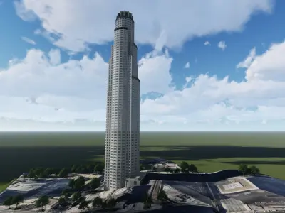 US Bank Tower Los Angeles 3D model