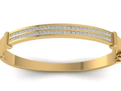 Male bracelet 3D print model