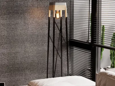 Torchere floor lamp 3D model