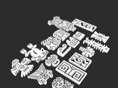 Maya ornament 3D model