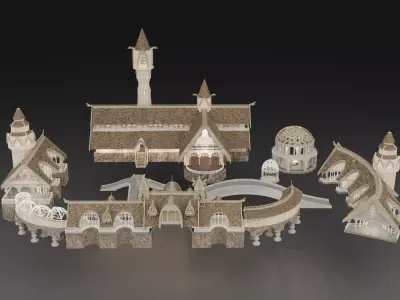 Rivendell Buildings 3D model