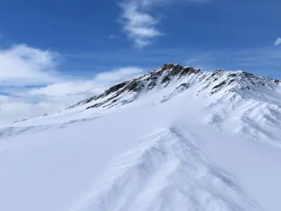 Snow Mountain 04 Low-poly 3D model