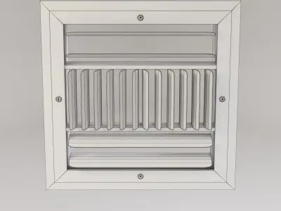 Ceiling AC Vent Low-poly 3D model