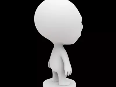 Cute Alien Figurine 3D Print Model 3D print model