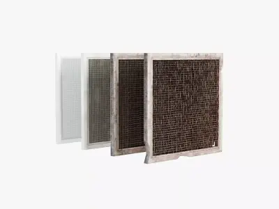 Ceiling Return Air Grille - 4 Pack 3D model