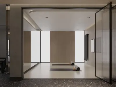 Modern Clubhouse Interior l Party Room l Gym l 3ds Max l Corona 3D model