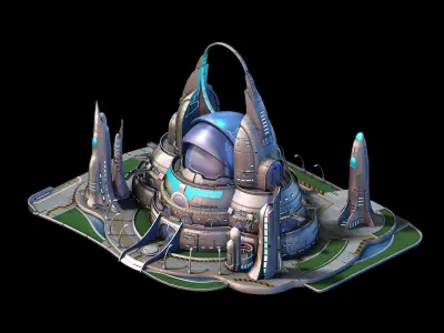 Spacecraft - Terrain Reconstruction Institute 02 3D model