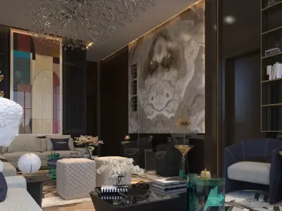 living room 3D model