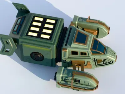 Cargo Ship 3D model shop