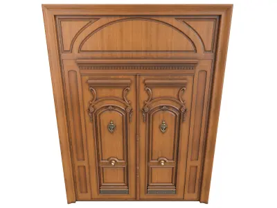 Entrance classic door 90 3D model