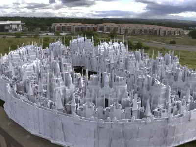 Minas Tirith city level big 3D model 3D 3D model