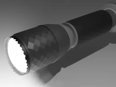 Small hand torch 3D model