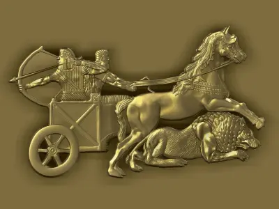 Epic of Gilgamesh hunt lion 3D print model purchase