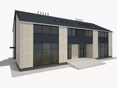 Modern House Building 3D model