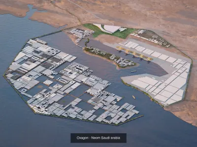 Saudi Arabia future projects 3D Model Pack