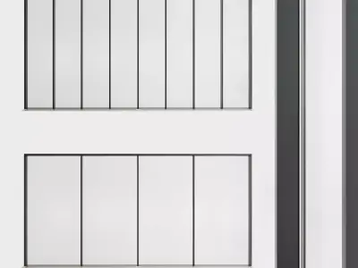 Panoramic glazing Stained glass 44 Low-poly 3D model