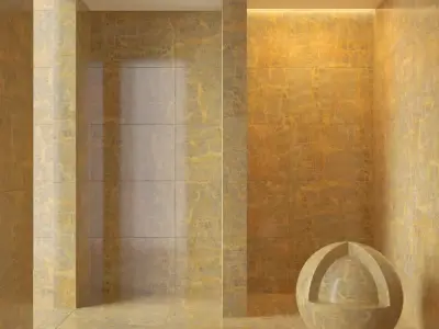 Marble wall 203 3D model