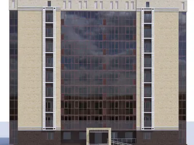 Residential building 3D model 12