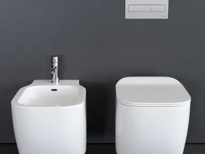 Noken ESSENCE-C Wall-Hung WC Low-poly 3D model