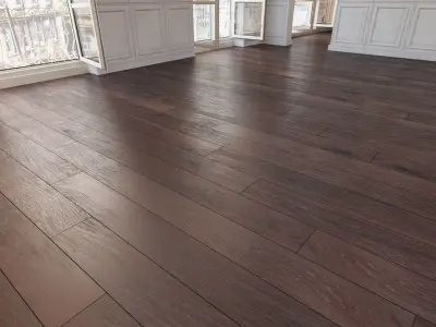 Wooden floor 24 WITHOUT PLUGINS 3D model