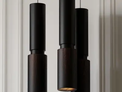 Amelia Black Pendant by David Pompa  3D model