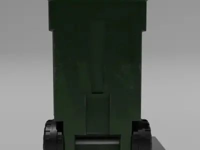 Trash Can 3D model 5
