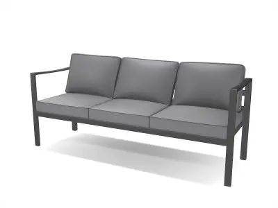 out bench sling fabric 014 Low-poly 3D model