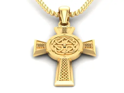 Light Gold Cross New Design  CP 16 3D print model