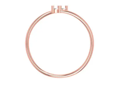 Solitaire Women Light Weight Band Ring 3D print model