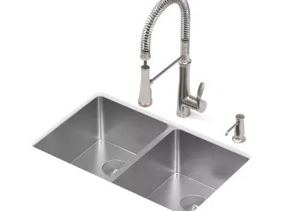 RUVATI kitchen sink Free 3D model