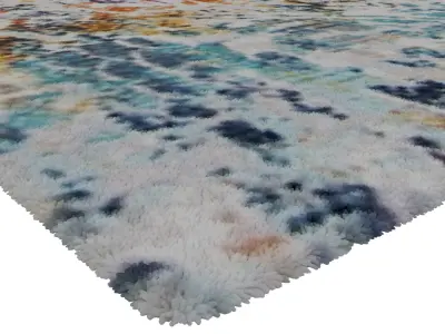Rug Set 7 pc area Low-poly 3D model