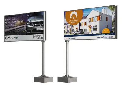 Billboards for real estate 3D model