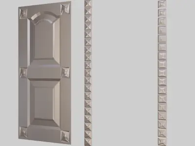 Door Choukat Low-poly 3D model