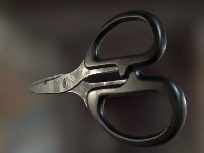 Scissors Rigged And Animated Old Version Low-poly 3D model