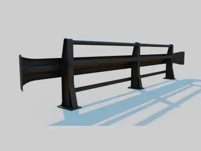 Street Pavement Barrier 3D model