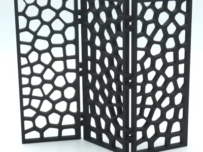 Room divider Voronoi print-in-place  3D print model
