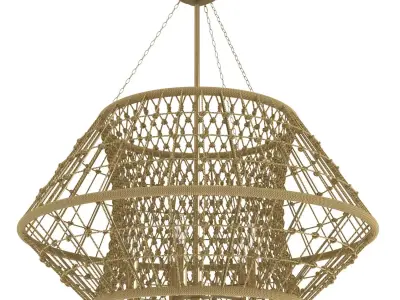 Laila Collection Five Light Chandelier Progress Lighting 3D model