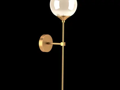 Contemporary foyer wall lighting 3D model